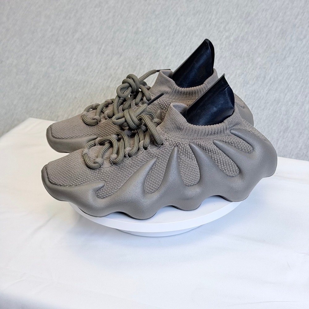 Adidas Yeezy 450 Stone Flax Mens Size 5 GX9662 Grey Primeknit Sneakers 2022